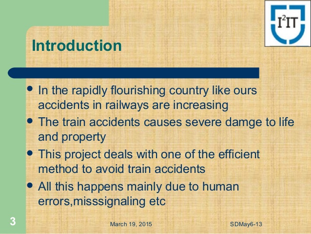 Railway Track Crack Detection System Project Ppt